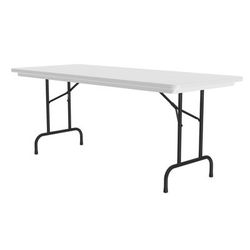 Correll R3096-23 96" R-Series Rectangular Folding Table w/ Gray Granite Plastic Top, 29"H