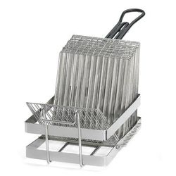 Tablecraft 41 Tostada Fryer Basket w/ 17 Shell Capacity, Chrome
