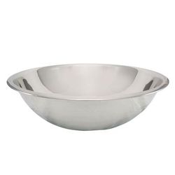 Tablecraft 830 20 qt Mixing Bowl, 2/5 mm Stainless, Silver
