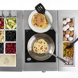 Tablecraft CWACTION7BRA Countertop Induction Range w/ (1) Burner, 25 1/4" x 14 1/4" x 5 3/4", Brushed Finish