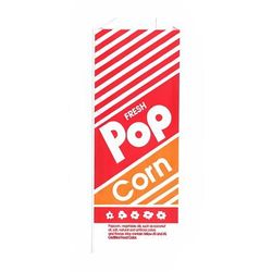 Gold Medal 2054 1 1/10 oz Disposable Popcorn Bags, 1,000/Case, Multi-Colored