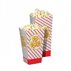 Gold Medal 2066 4/5 oz Small Scoop Disposable Popcorn Boxes, 500/Case, Multi-Colored