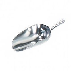 Gold Medal 2078 Small Scoop, Cast Aluminum, Silver