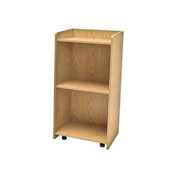 Oak Street M8810-OAK-UNASSEMBLED 24 1/2"W Hostess Stand w/ Melamine Top, 46 1/4"H, Beige