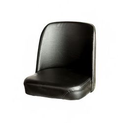 Oak Street SL2133TOP-BLK Replacement Bucket Bar Stool Seat, Black Vinyl, Bucket Style