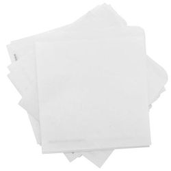 GET 4-T1000 5 1/2" Square Basket Liner Paper Bags, White