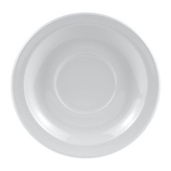 GET DC-200-W Supermel 5 3/4" Round Melamine Saucer for DC 100 & DC 101, White