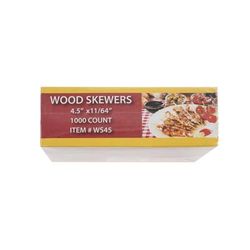 Rofson WS45 4 1/2" Wood Skewers