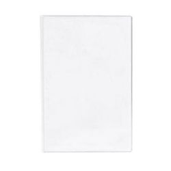 Risch 61 5.5x8.5 Triple Pocket Vinyl Menu Cover, 5 1/2"W x 8 1/2"H, Clear