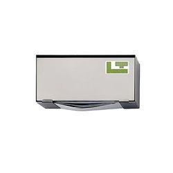 Louis Tellier B1020 Wall Mount Disposable Cap Dispenser - 4"W x 5 7/10"H, Stainless Steel, Wall Mountable, Silver
