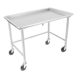 John Boos DST6-3049SBW-C-X Mobile Sorting Table w/ 3" Raised Edge - 48 7/8"W x 30 3/8"D, Stainless Steel
