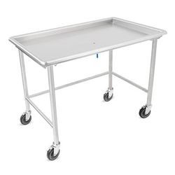 John Boos DST6-3049SBW-C-X 48 7/8" Mobile Sorting Table - 2 1/4" Raised Edge, Stainless Steel