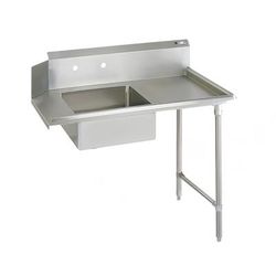 John Boos JDTS-20-60R 60" Soiled Dishtable w/ 20 x 20 x 8" Bowl & 16 ga Stainless Steel Legs, R to L, 16-ga. Stainless Steel