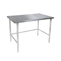 John Boos ST4-3096SSK 96" 14 ga Work Table w/ Undershelf & 300 Series Stainless Steel Flat Top