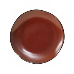 Tuxton GAR-002 6 1/2" Round Ceramic Plate - Red Rock, Brown, 2 Dozen