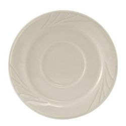 Tuxton YEE-054 5 1/2" Round Monterey Saucer - Ceramic, American White