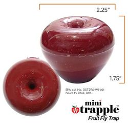 Gardner TR-02-12M Mini Trapple Fruit Fly Trap, Non Toxic, Red