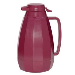 Service Ideas NG421BU 2 liter Coffee Server w/ Push Button Lid, Burgundy, Red