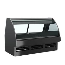 Structural Concepts GMG4 51" Full Service Deli Case w/ Curved Glass - 1 Level, 110-120v, Black