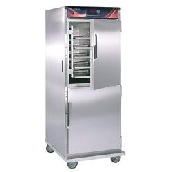 Cres Cor H-138-S-1834D Full Height Insulated Mobile Heated Cabinet w/ (32) Pan Capacity, 120v, Solid Dutch Doors, Stainless Steel