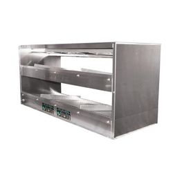 BKI 2TSM-5024R 50" Self Service Countertop Heated Display Shelf - 2 Shelves, 120v, Silver