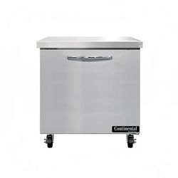 Continental SW32N 32" Worktop Refrigerator w/ 1 Sections, 115v, Silver