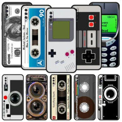 Coque de téléphone vintage Tape Camera pour Samsung délibérément garçon A52 A12 A50 A72 A20e