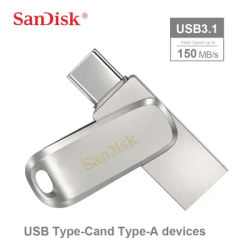 SanDisk-Mini clé USB OTG de type C haute vitesse 1 To 32 Go 64 Go 128 Go 3.1 Go 256 Go 512