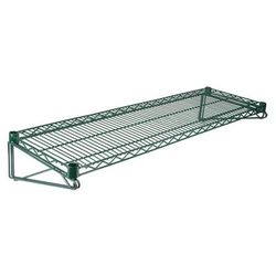 StoreIt SI-WMK-3618-GE Direct Wall Mount Kit w/ (2) 18"D Brackets & 36"W Wire Shelf, Epoxy, Green