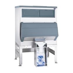 Follett DEV1475SG-60-BG Ice-DevIce Center Mounted Ice Bagging & Dispensing System w/ 1490 lb Bin, Stainless Steel