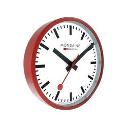 Mondaine Offical Swiss Railway Wall Clock Red 25cm A990.CLOCK.11SBC