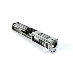 Gun Cuts Viper Slide for Glock 19 Optic Cut Battleworn White GC-G19-VIP-SWHBW-RMR