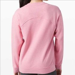 Lululemon Athletica Tops | Lulu Lemon All Yours Terry Crew Sweater | Color: Pink | Size: 4