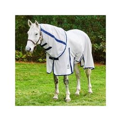 SmartPak Deluxe Oversize Fly Sheet with Earth Friendly Fabric - 81 - Silver/Navy - Smartpak
