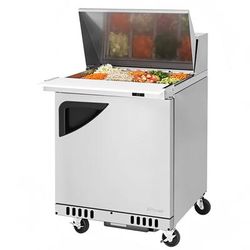 Turbo Air TST-28SD-12-FB-N 27 1/2" Super Deluxe Mega Top Sandwich/Salad Prep Table w/ Refrigerated Base, 115v, Stainless Steel