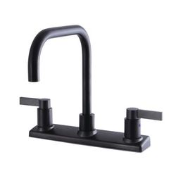 Kingston Brass FB2145NDL NuvoFusion 8-Inch Centerset Kitchen Faucet, Oil Rubbed Bronze - Kingston Brass FB2145NDL