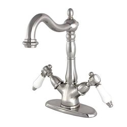 Kingston Brass KS1498BPL Vessel Sink Faucet, Brushed Nickel - Kingston Brass KS1498BPL