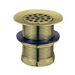 Kingston Brass KBU1003 Seattle 2-Inch Brass Grid Bar/Utility Sink Drain, Antique Brass - Kingston Brass KBU1003