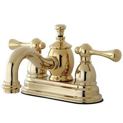 Kingston Brass KS7102BL 4 in. Centerset Bathroom Faucet, Polished Brass - Kingston Brass KS7102BL