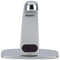 Zurn Industries Z6913-XL-CP4-E-TMV-1 Deck Mount Sensor Faucet w/ 1.5 gpm Aerator & Thermostatic Mixing Valve - Chrome