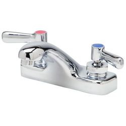Zurn Industries Z81101-XL Deck Mount Lavatory Faucet w/ 4" Spout & 2.2 gpm Aerator - 4" Centers, Chrome