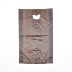LK Packaging CH24CE Merchandise Bag w/ Handle - 16" x 24", 0.7 mil HDPE, Chocolate, Brown
