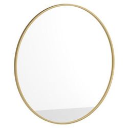 Flash Furniture HFKHD-6GD-CRE8-591315-GG 36" Round Large Accent Wall Mirror, Metal, Gold, Julianne