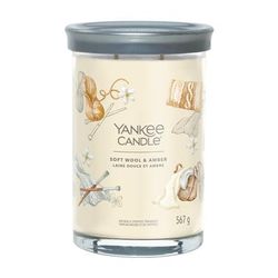 Yankee Candle - Candela Tumbler Grande Signature Soft Wool & Amber Candele 567 g unisex