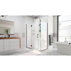 Dreamline DreamLine Unidoor-X 40 1/2 inch W x 34 3/8 inch D x 72 inch H Frameless Hinged Shower Enclosure in Oil Rubbed Bronze E12806534-06