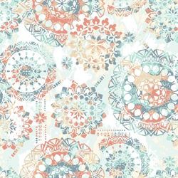 Peel And Stick Wallpaper by RoomMates in Bohemian Coral