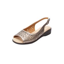 Extra Wide Width Women's The Mary Sling by Comfortview in Gunmetal (Size 9 1/2 WW)