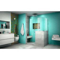 Dreamline DreamLine Unidoor Plus 48 inch W x 36 3/8 inch D x 72 inch H Frameless Hinged Shower Enclosure in Chrome SHEN-2424243436-01