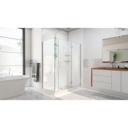 Dreamline DreamLine Unidoor-X 59 1/2 inch W x 34 3/8 inch D x 72 inch H Frameless Hinged Shower Enclosure in Chrome E32906534R-01
