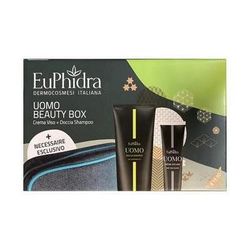 Euphidra Uomo Beauty Box 1 Doccia Shampoo + 1 Crema Viso Mat + 1 Beauty